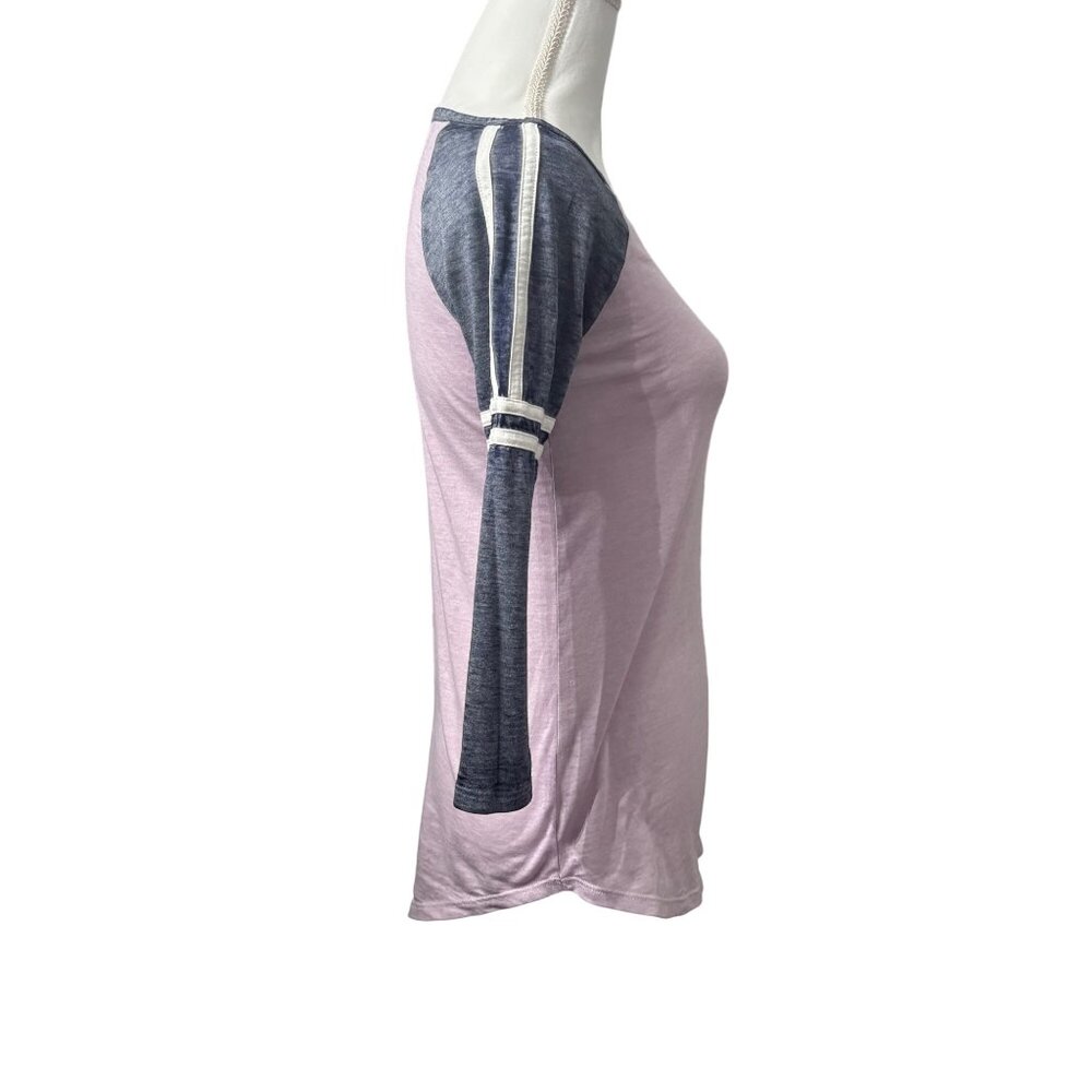 So Mori Girl Pink & Navy Casual Woodland Loungewear Boho Chic Womens Top Size XS - Picture 4 of 11